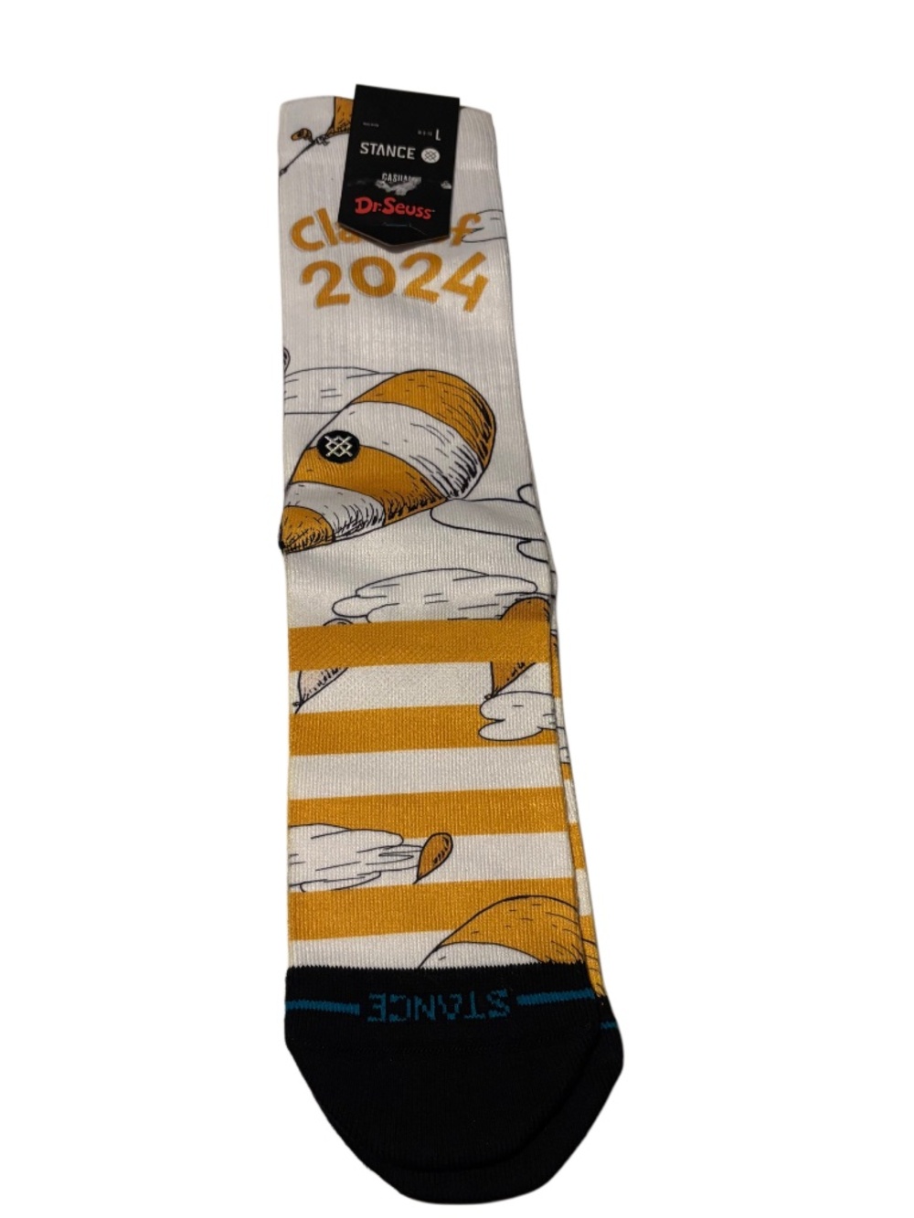 Dr. Seuss x Stance Class of 2024 (Oh The Places You’ll Go!) Crew Socks Sz LG